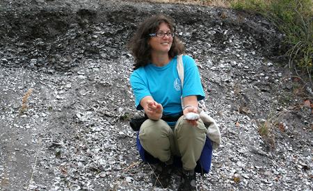 RECREATING ANCIENT TIMES: Dr. Dana Lepofsky, a Simon Fraser University archaeology professor who has a summer home on Lasqueti Island, explained the island’s archaeological heritage to Powell River Regional District officials.